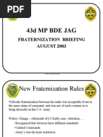 Fraternization Briefing