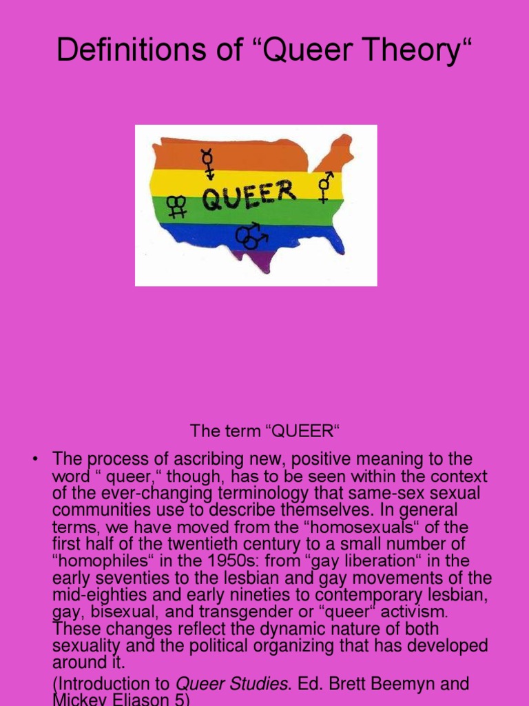 queer theory_definitions.ppt Queer Theory Homosexuality
