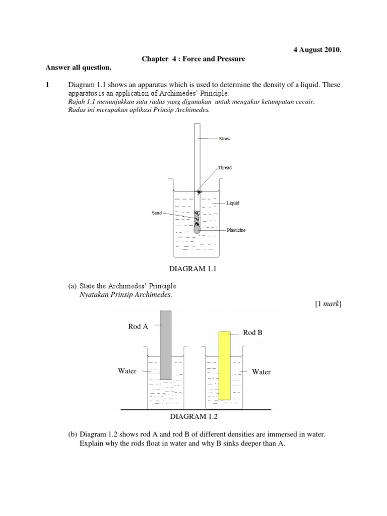 Understanding Force and Pressure Concepts | PDF