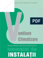 Enciclopedia Tehnica de Instalatii - Manualul de Instalatii - Editia aIIa - Instalatii de Ventilare Si Climatizare