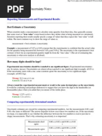 Measurement and Uncertainty