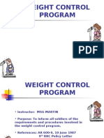 Army Weight Control Progr