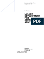 Leader Development FOR America'S Army: Unclassified