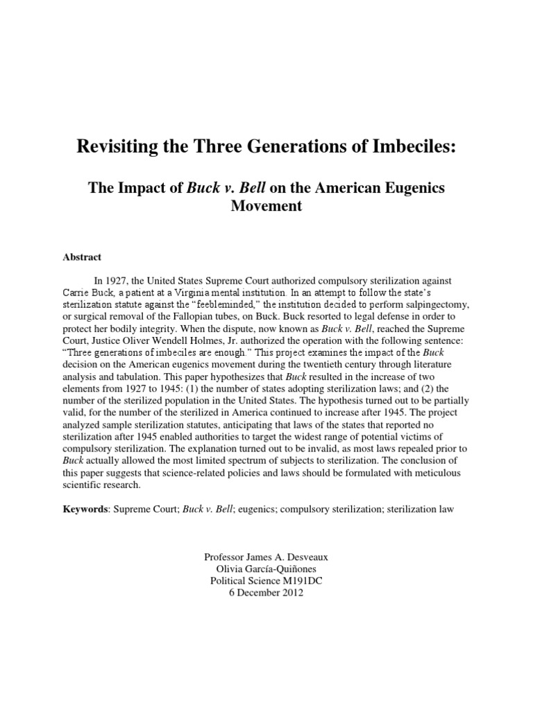 Revisiting The 3 Generations Of Imbeciles The Impact Of - 