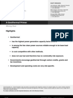 Geothermal Energy Primer