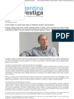 García Canclini_ “Los medios tienen el lugar de orientadores del gusto y del pensamiento” _ Argentina Investiga