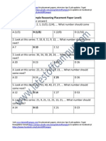 Microland Sample Reasoning Placement Paper Level1