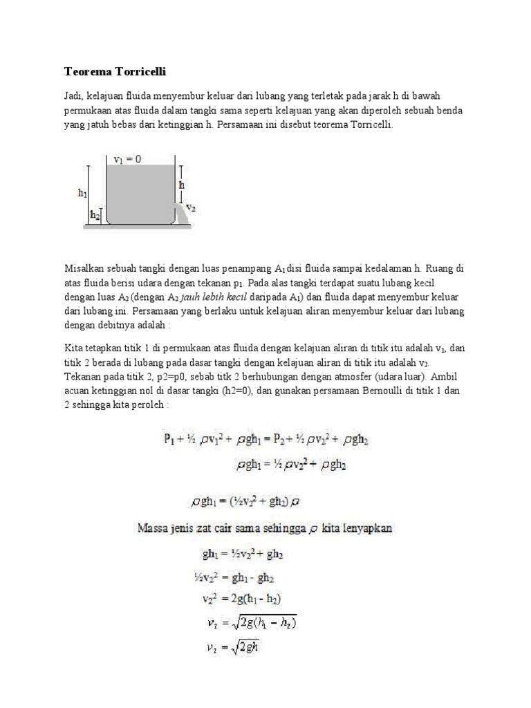 Contoh Soal Asas Bernoulli Dan Penyelesaiannya - Contoh Soal Terbaru