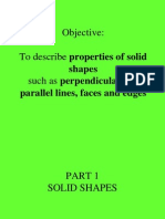 Properties of 2D 3D Shapes