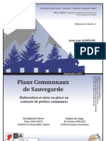 Mémoire M2 - Elaboration Et Mise en Place de PCS en Contexte de Petites Communes