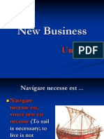 Unit 11 New Business