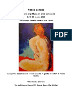 Messe A Nudo - Personale Di Pittura Di Dino Catalanoa Nudo - Locandina-Cs