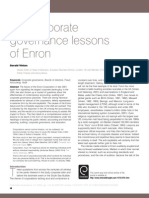 Corp. Gov. Lessons From Enron PDF