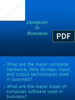 Major Computer Hardware, Software, and Applications in Business and Medicine