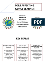 Factors Affecting Language Learner