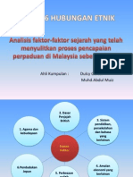 Analisis Faktor-Faktor Sejarah Yang Telah Menyulitkan Proses Pencapaian Perpaduan Di Malaysia Sebelum 1970