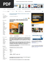 Calculando a Raiz Quadrada de um Número - Mundo Educação