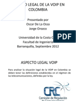 Aspecto Legales de VoIp en Colombia