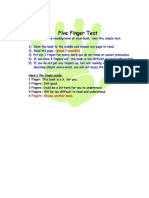 five finger test