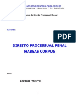 APOSTILA - Direito Processual Penal - Habeas Corpus