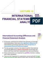 International Financial Analysis 