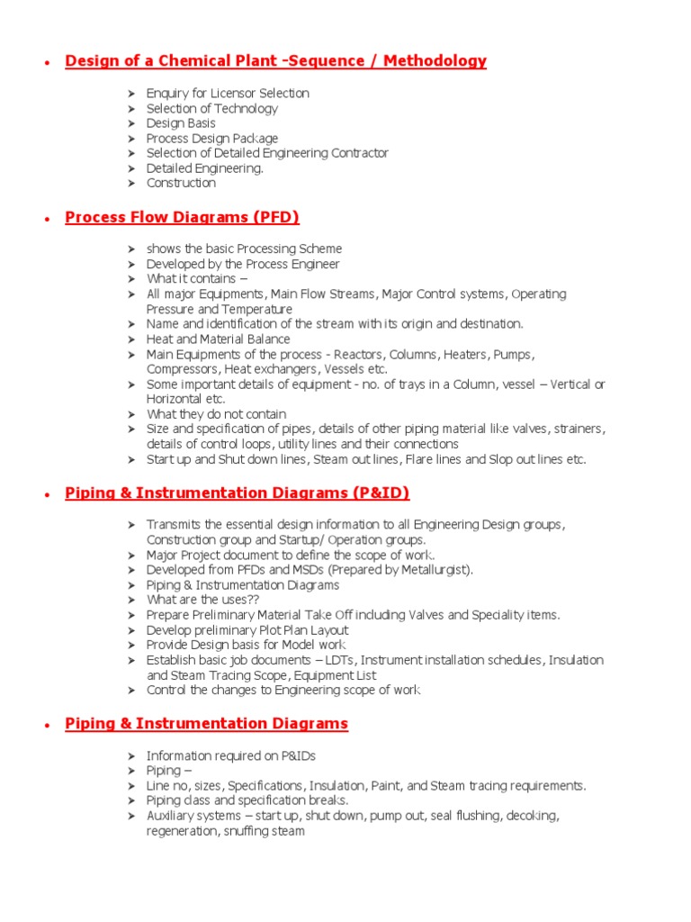 Design of A Chemical Plant PDF | PDF | Gas Technologies | Applied And