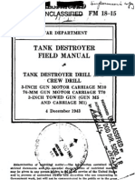 WW2 FM 18-15 Tank Destroyer Crew Drill