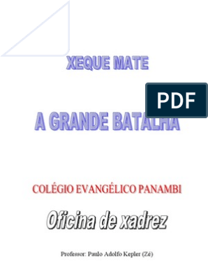 Exercicios - Xeque- Xeque Mate ou Afogamento - Baixar pdf de