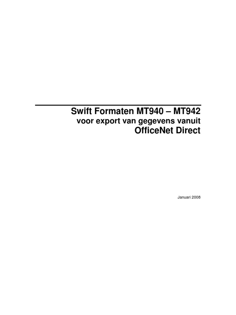 Formatenboek MT94 (Nederlands) | PDF