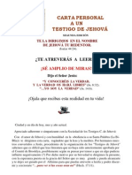 Carta Personal A Un Testigo de Jehova 2