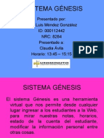 Sistema Genesis. Jose Méndez