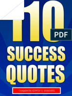 110 Success Quotes by Edwin Mamaril