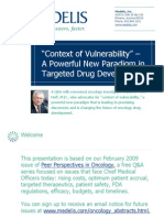 Context of Vulnerability: A New Paradigm in Oncology Drug Development