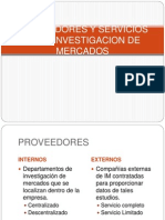 4 Proveedores y Servicios de La Investigacion de Mercados