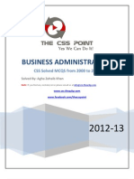 Download Solved CSS MCQS of Business Administration by The CSS Point SN127671523 doc pdf