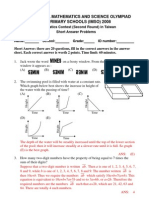 IMSO 2008 Mathematics Contest in Taiwan