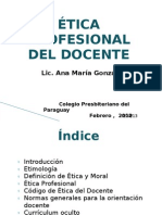 Etica Profesional Del Docente