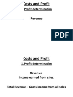 Costs and Profit