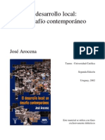 El Desarrollo Local Un Desafío Contemporáneo Arocena SINTESIS PDF