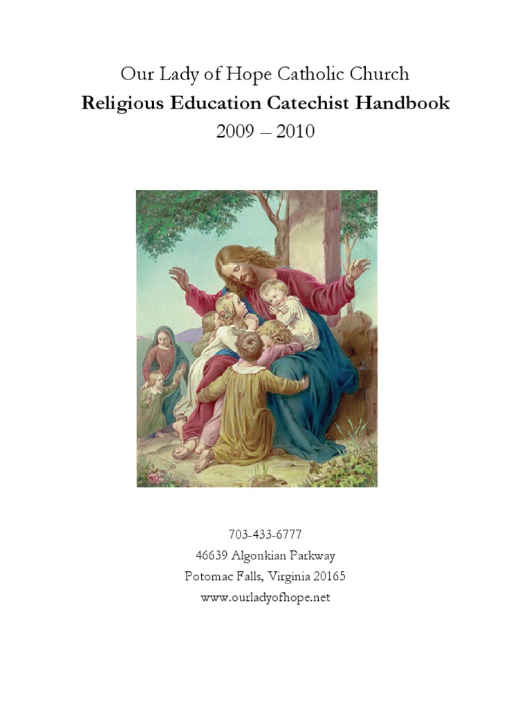 Our Lady of Hope Catholic Church Religious Education Catechist Handbook ...