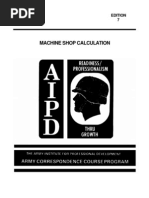 Download Machinist Course - Machine Shop Calculation by merlinson1 SN12770179 doc pdf