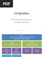 LTE Identifiers