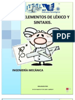 Elementos de Lexico y Sintaxis