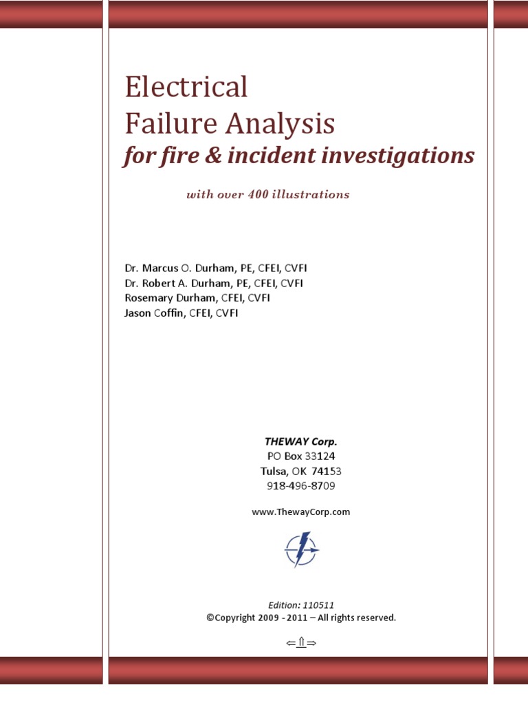 Electrical Failure Analysis For Fire and Incident Investigation PDF