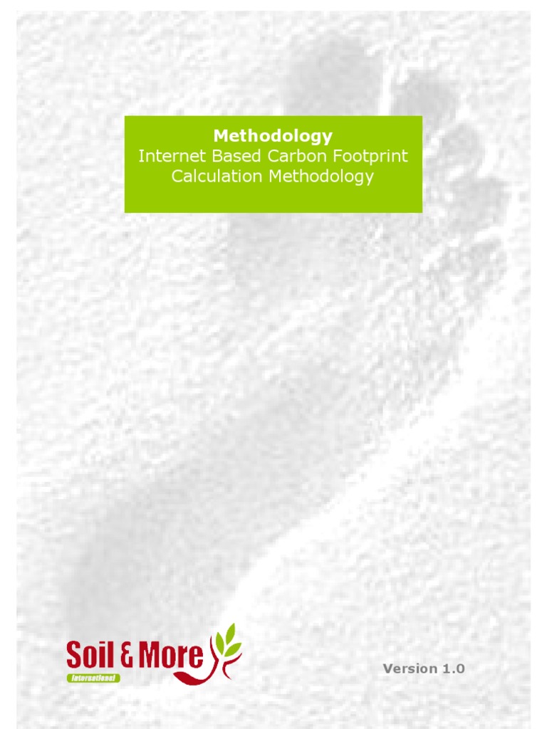 Internet-Based Carbon Footprint Methodology | PDF | Life Cycle ...