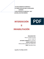 Interdicción e inhabilitación: efectos y clases