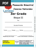3er Grado - Bloque 3 - Ciencias Naturales
