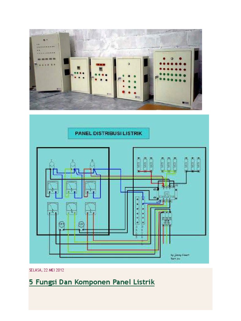Komponen dan Fungsi Panel Listrik | PDF | Komputer | Teknologi & Rekayasa