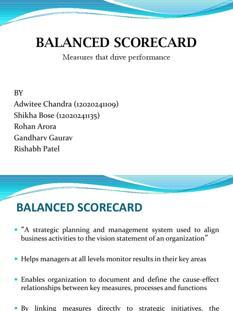 THE BALANCED SCORECARD MEASURES THAT DRIVE PERFORMANCE PDF visual data 4