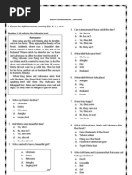 Materi Pembelajaran: Narrative I. Choose The Right Answer by Crossing (X) A, B, C, D, or E. Number 1-10 Refer To The Following Text. Ramayana